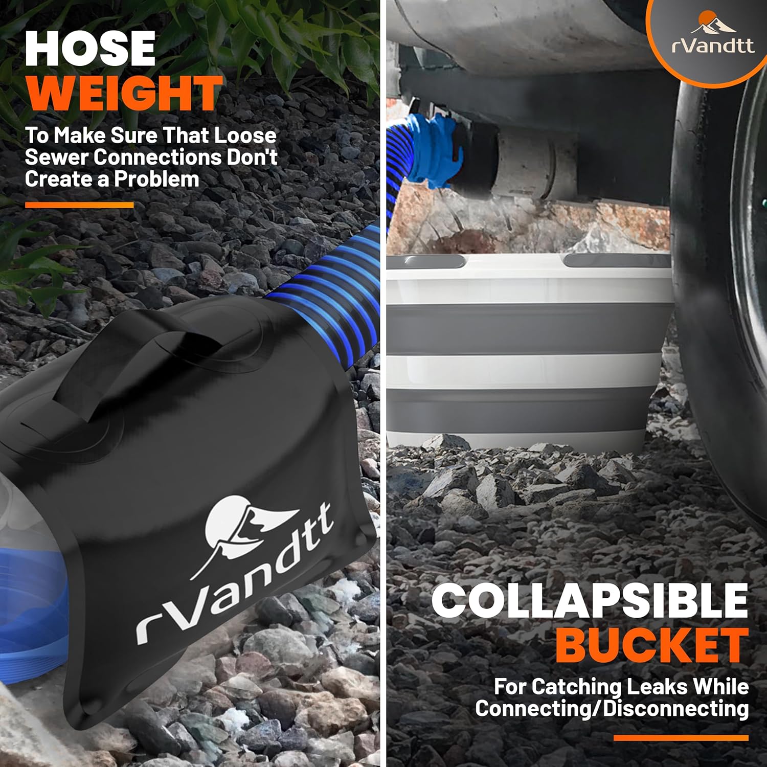 RV Sewer Accessories Kit – 15FT Hose