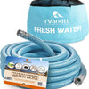 rVandtt - Grey/Black Sanitation Water Hose - Durable RV Accessories with Storage Bag - Camper Water Hose, No-Kink Design for Easy Water Flow - Heavy-Duty, UV-Resistant Hose - 35ft 5/8" diameter