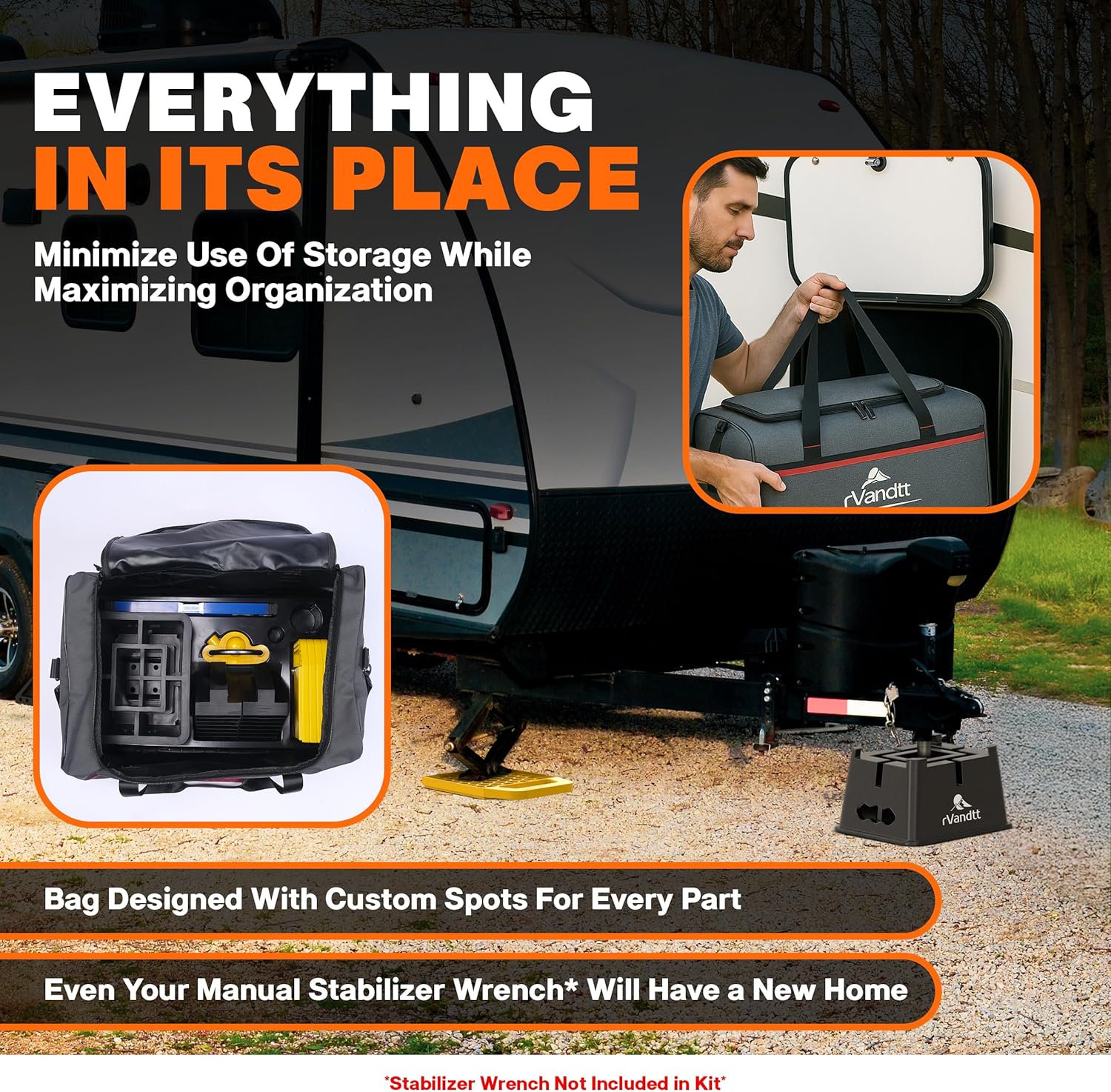 rVandtt Travel Trailer Leveling & Security Kit